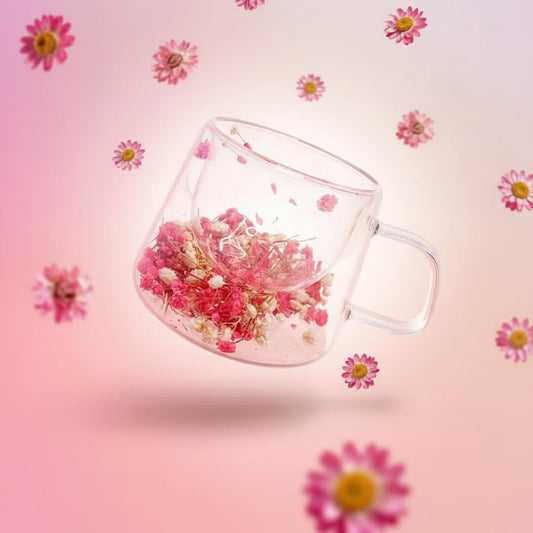 Уникална термо чаша със сушени цветя – перфектен подарък